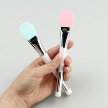 Beauty silicone mask brush Double-headed soft hair coating mask brush Face mud film brush tool Double-headed multi-function brush