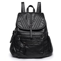 Backpack 2021 new net red bull leather leather shoulder bag fashion Korean version net red lady soft leather bag bag