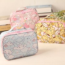 Multi-function cosmetic bag new washing bag portable travel storage bag fashion cute ins wind finishing bag