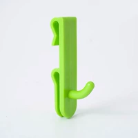 Крючок зеленый, средний, двойной, одинарный