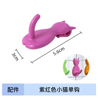 Крючок для котенка Фуксия, одинарный