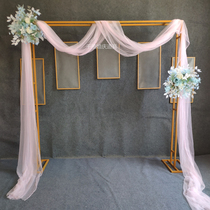 Wedding props Stage Background Decorative Doors Iron Art Cherry Blossom Arch Wedding Flower Shelf Square Eurostyle Decorated Gold