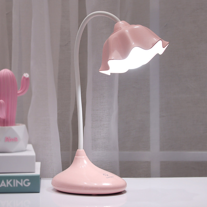 LED eye protection table lamp USB charging plug-in dual-use dormitory desk learning special student reading bed night light