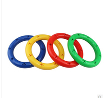 Kindergarten supplies plastic fitness colorful sleeve toys childrens morning exercises equipment sound gymnastics ring