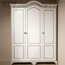 Fave Wardrobe Neoclassical Style Bedroom Cabinet Eurostyle Wardrobe Solid Wood Engraving Luxurious Two Doors Three Doors Four Doors Wardrobe