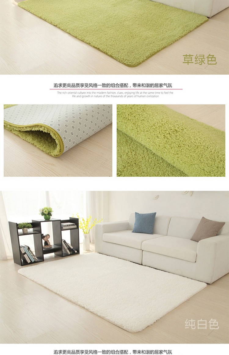 Tóc dài đáng yêu dày thảm phòng ngủ cloakroom cô gái tim phòng khách lát bàn cà phê bên cạnh giường chăn mền khâu có thể được tùy chỉnh - Thảm tấm thảm lót sàn