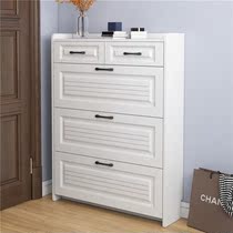 Dumped bucket shoe cabinet ultra-thin 17cm door narrow storage cabinet artifact home porch Nordic large capacity simple shoe rack