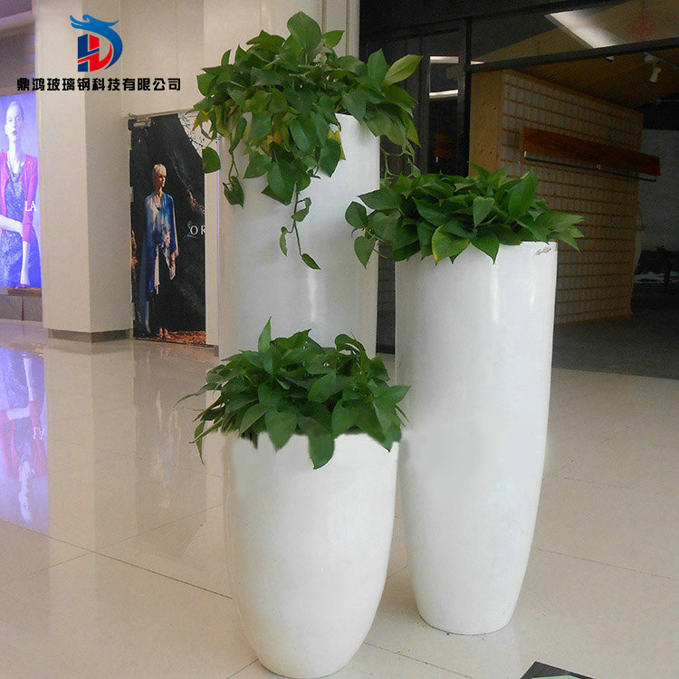Glass Fiber Combined Flowerpots Beauty Chen Floor Large Vase Flower Vat LIVING ROOM MALL HOTEL HALLWAY FRONT DOOR DECORATION SWING ACCESSORIES