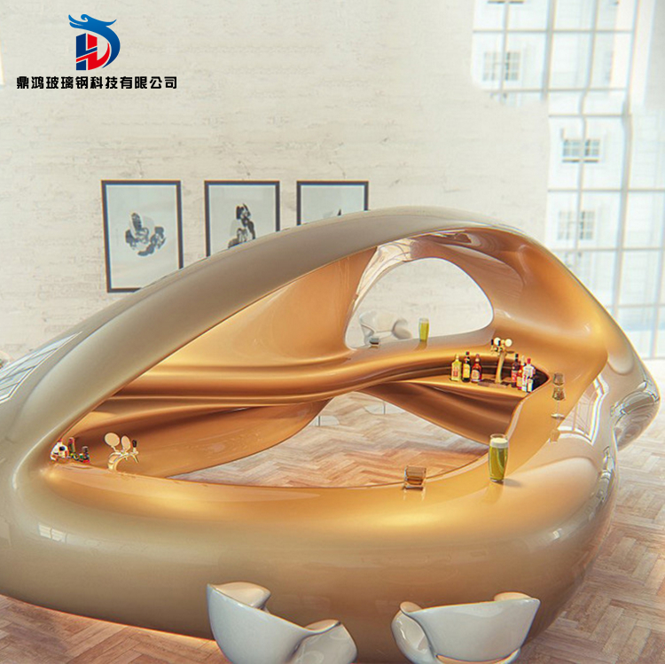 Fiberglass Creative Special Front Desk Hotel Reception Desk Clothing Store Cashier Counter Display Table Sample House Exhibition Center Front Desk