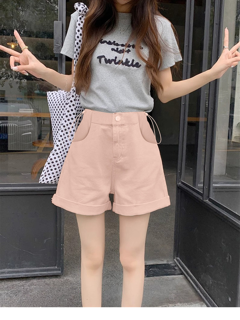浪莎孕妇裤子夏季外穿短裤2026新款抽绳宽松显瘦百搭直筒裤休闲裤 — 14