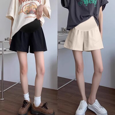 Langsha Small Casual Cotton and Linen Summer Wear Shorts for Pregnant Women — 6