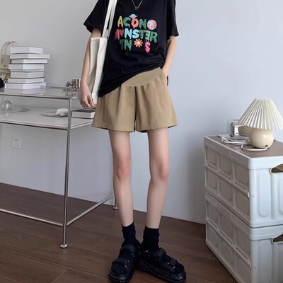 Langsha Small Casual Cotton and Linen Summer Wear Shorts for Pregnant Women — 2