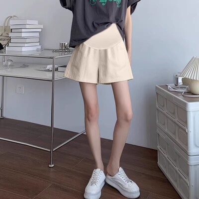 Langsha Small Casual Cotton and Linen Summer Wear Shorts for Pregnant Women — 3