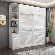 Wardrobe modern simple economy wardrobe home bedroom sliding door small apartment cabinet master bedroom
