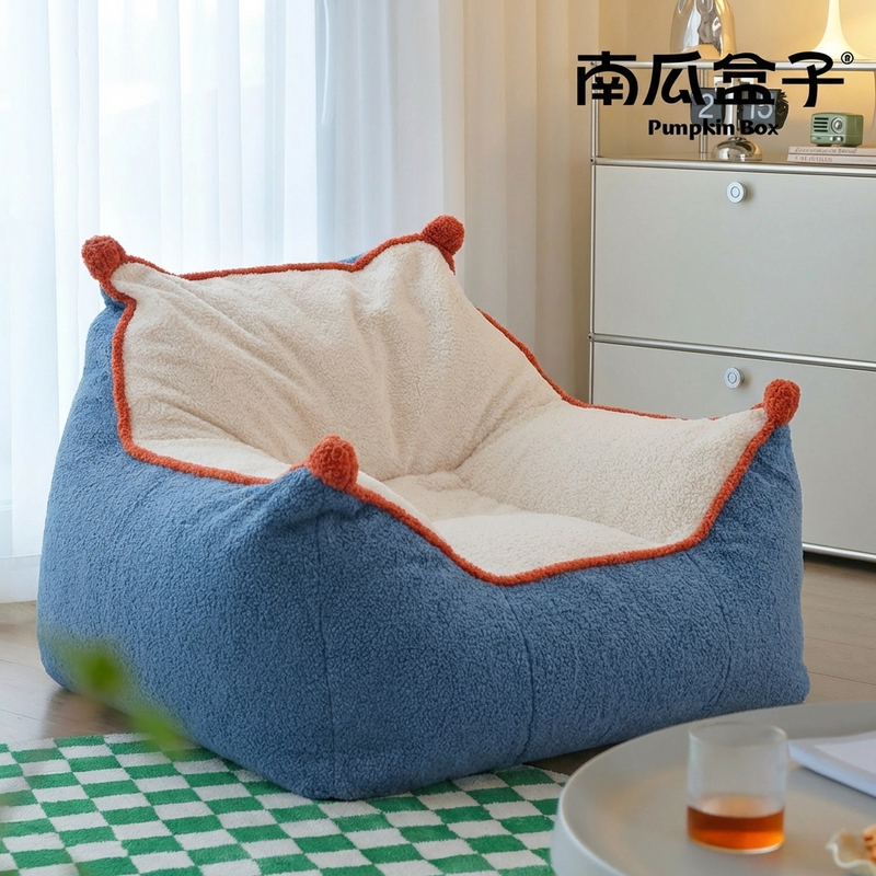 Pumpkin Box Lazy Sofa Bedroom Bean Bag Small Sofa Single Nest Chair Living Room Leisure Reading Human Dog Bed Pumpkin Box Lazy Sofa Bedroom Bean Bag Small Sofa Single Nest Chair Living Room Leisure Reading Human Dog Bed