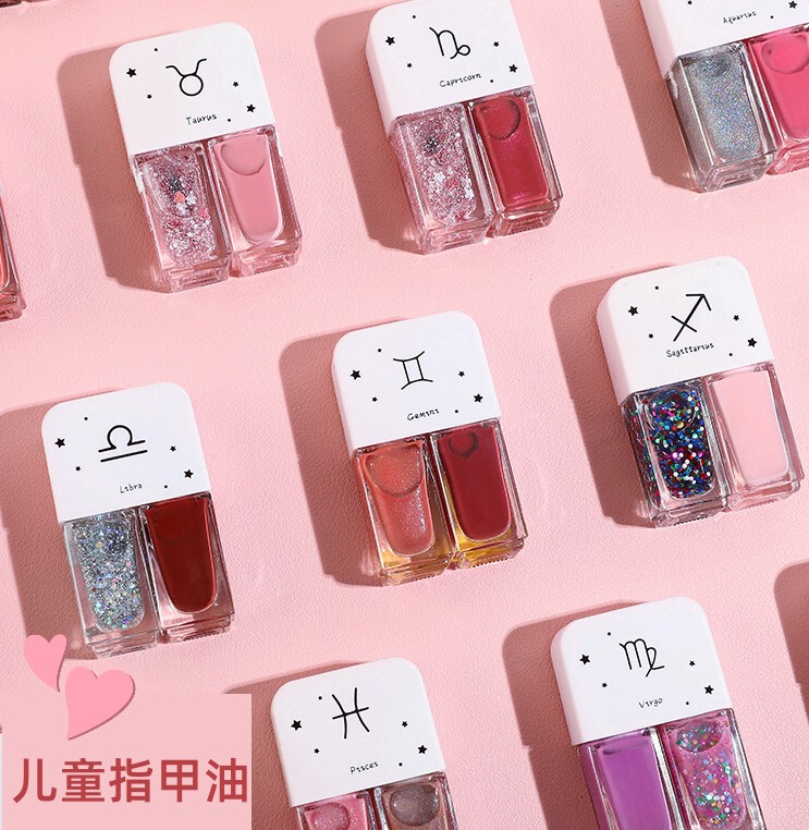 2023 New Nail Polish No-Bake Children's Nail Polish Healthy Non-Toxic Elsa Peel-Off Disney High-End Transparent