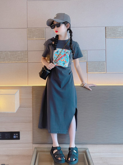 新中式女童连衣裙夏装2025新款儿童复古国风气质高级感亲子旗袍裙