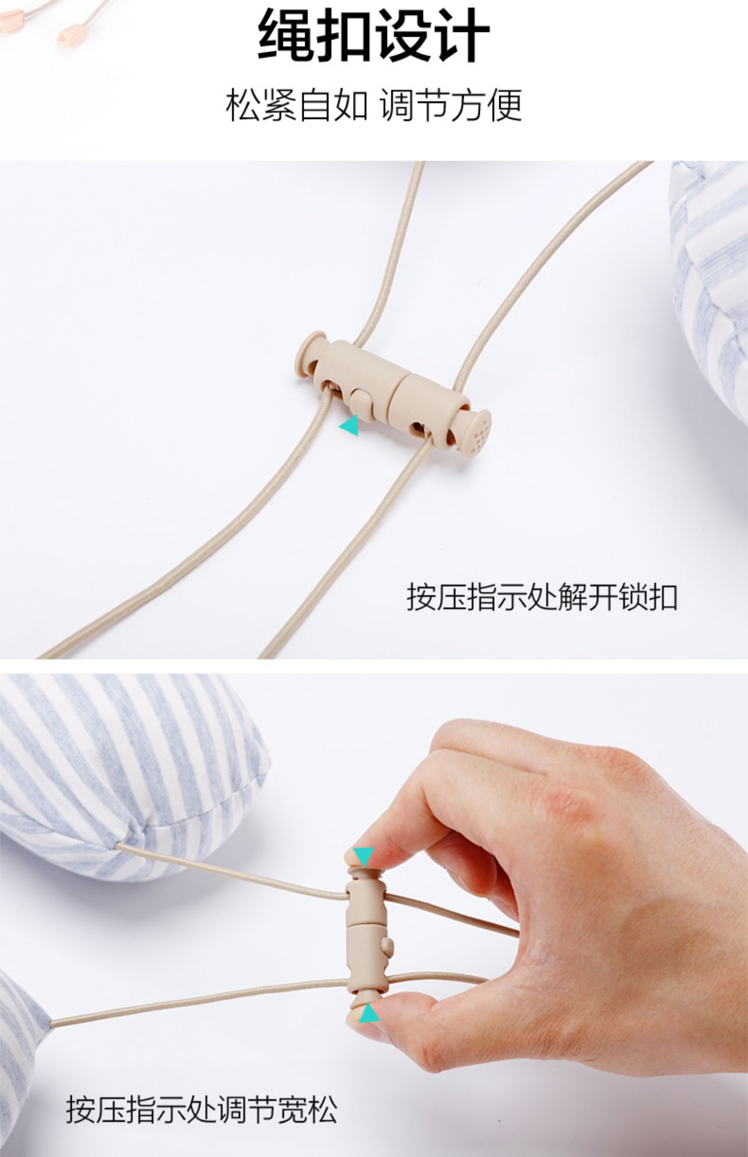 Thái tự nhiên cổ cao gối hình chữ U gối ngủ du lịch gối cổ gối bảo vệ cổ tử cung máy bay xách tay hình chữ U - Gối gối tựa sofa