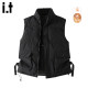 FIVEcm black padded thickened cotton vest