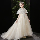 Элитное вечернее платье, детский наряд для музыкальных выступлений, платье девочки цветочницы, манекен головы, делается под заказ