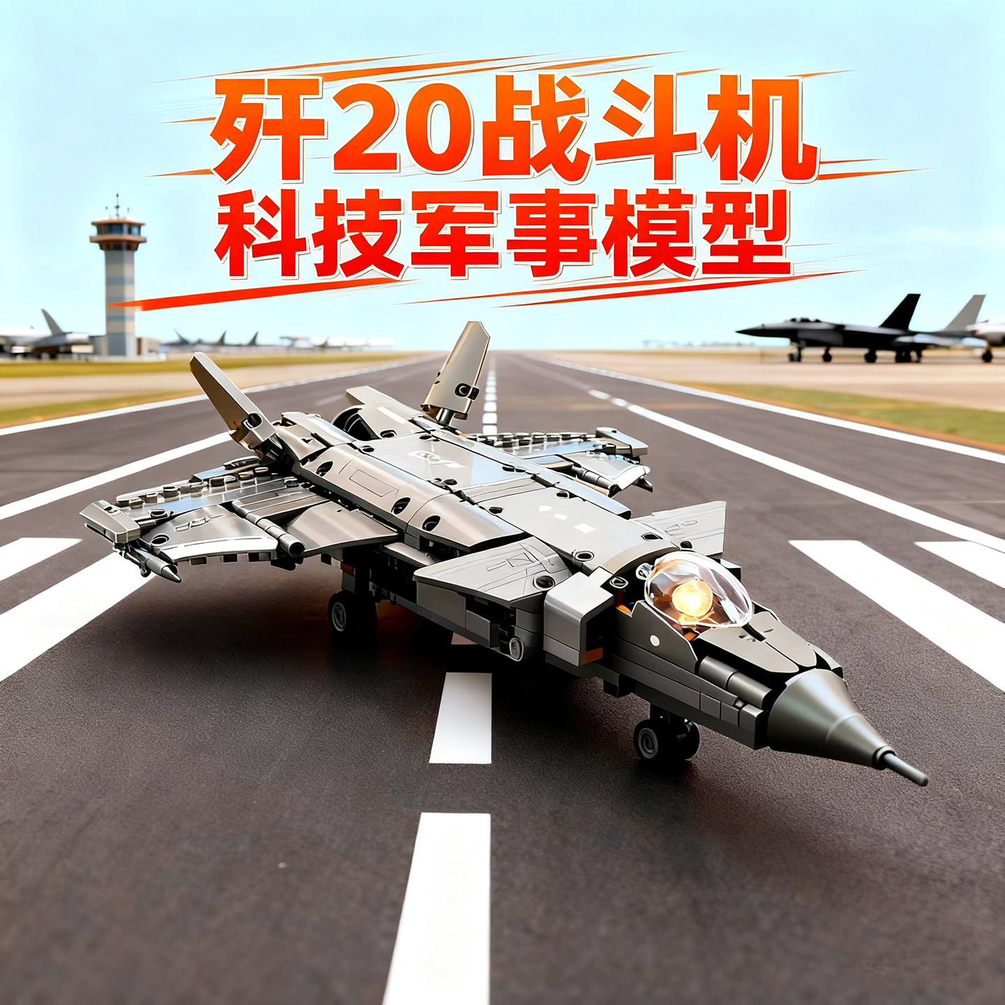 J-20 истребитель строительные блоки для сборки самолета J-15 игрушки для мальчиков, подходящие для Lego difficult 2025 новый стиль Изображение 1