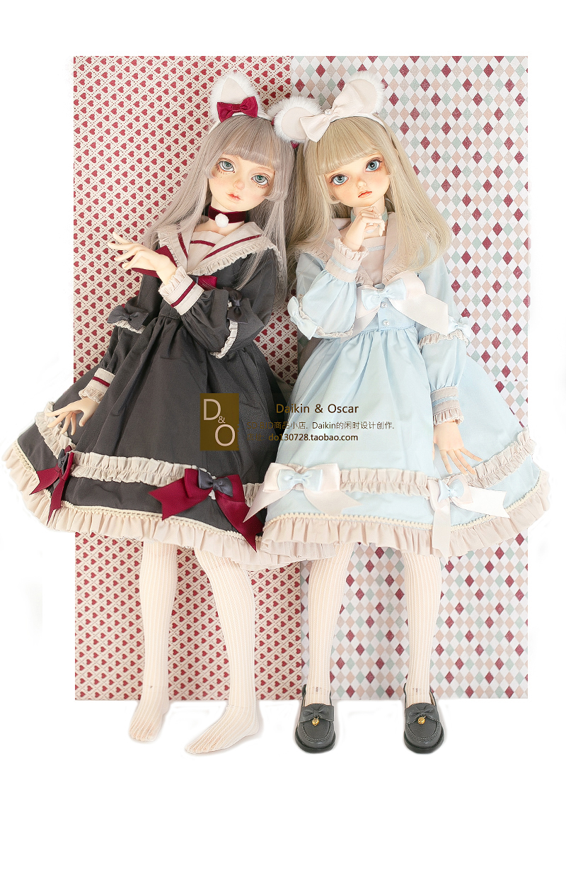 DO spot bjd 4 points 3 points SD doll clothes mdd three points Alice Alice uniform dress bear egg four points