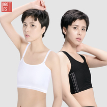 les1980 handsome t-corset les chest-wrapped short chest-reducing underwear large chest-showing small sports female student plastic chest vest