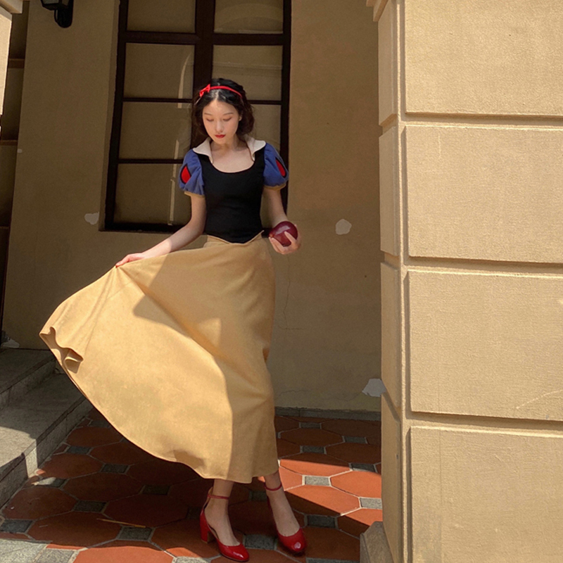 2026 Summer Performance Costume Runaway Snow White Color Scheme Outfit Disney Style Adult Cosplay Dress 2026 Summer Performance Costume Runaway Snow White Color Scheme Outfit Disney Style Adult Cosplay Dress