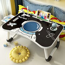 Room small table bedroom sitting on the floor ins folding Cartoon Net red window to write homework computer desk bed model