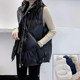 Down vest for women 2023 new winter no-wash white duck down fashionable European style outer wear vest vest jacket