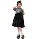 Girls' dress summer 2023 new one-shoulder suspender skirt little girl foreign style cotton skirt children's loose long skirt