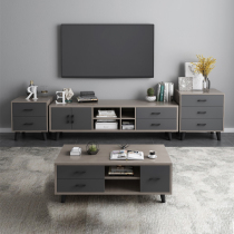Nordic TV Cabinet Modern Minimalist Tea Table Combination Suit Drawer Lockers Subplate Small House Style Guest Hall Furniture