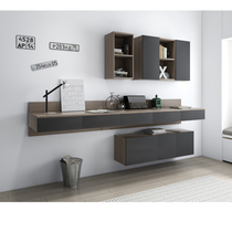 Desk Bookshelf Composition Nordic Minimalist Modern Small Family Type Computer Desk Book Room Desktop Bookcase Integration Combination