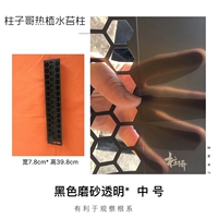 Черная матовая прозрачная модель среднего числа