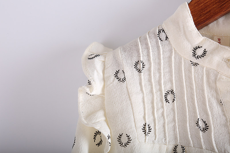 Chemise fille à manche longue en coton - Ref 2087036 Image 11