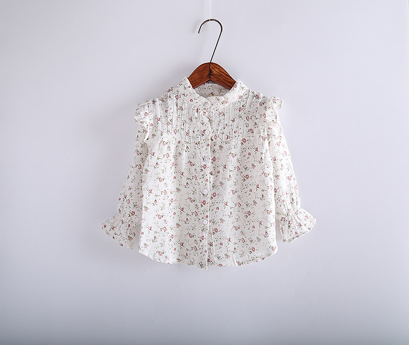 Chemise fille à manche longue en coton - Ref 2087036 Image 15