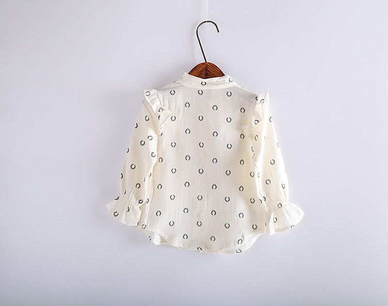 Chemise fille à manche longue en coton - Ref 2087036 Image 10