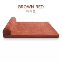 Brown -Red+Bamboo Mat