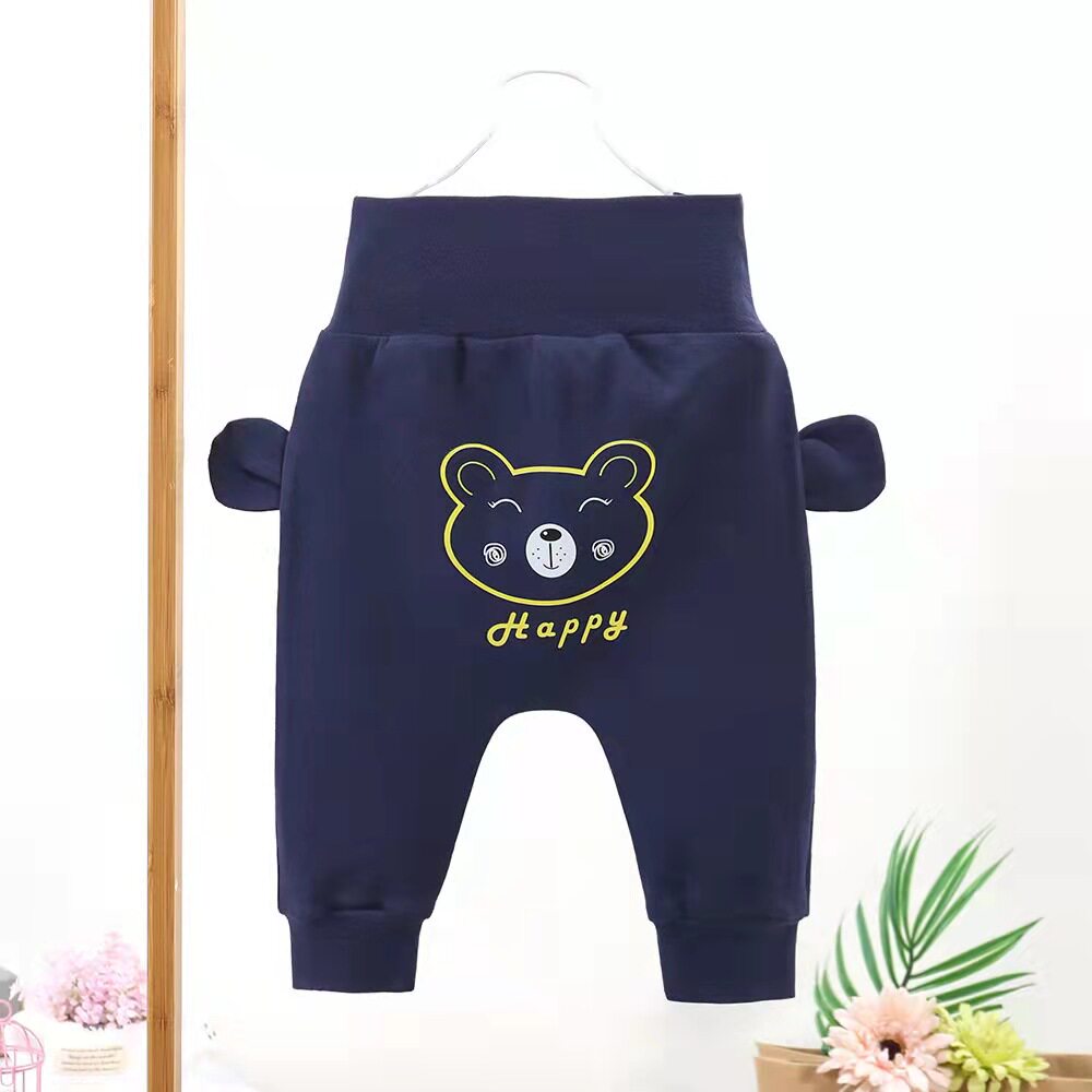 Balaba baby boy baby Bao Chunqiu new PP pants 2022 casual trendy high waist protector pure cotton pants