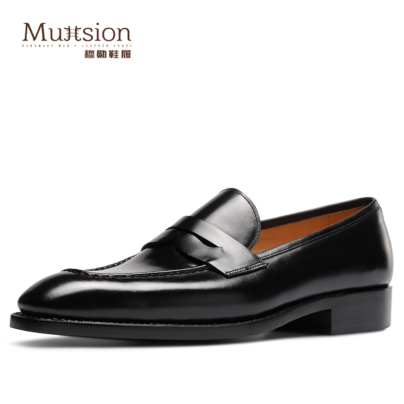 [Inner Stitching Series] Penny Loafer Loafers Men's Shoes British Casual Leather Shoes Men's Slip-On Shoes