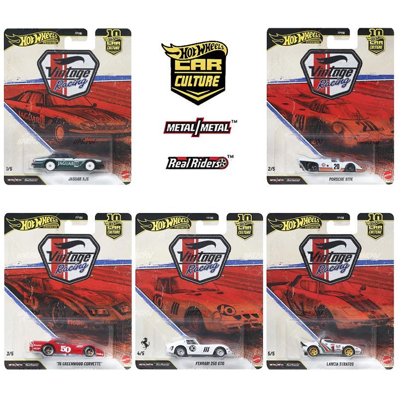 Hot Wheels Alloy Car Model Fpy86Vr Retro Set Ferrari Jaguar Porsche Iron Base Rubber Tires Hot Wheels Alloy Car Model Fpy86Vr Retro Set Ferrari Jaguar Porsche Iron Base Rubber Tires