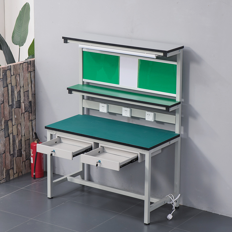 Anti Static Work Table Operation With Lamp Assembly Work Table