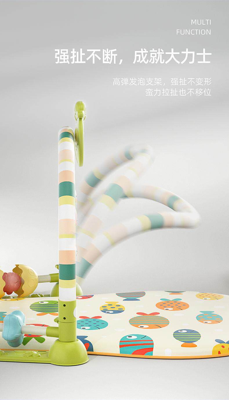 Гимнастический тренажер для детей 脚踏钢琴新生婴儿玩具0-1岁音乐健身架男女孩宝宝3-6个月早教益智