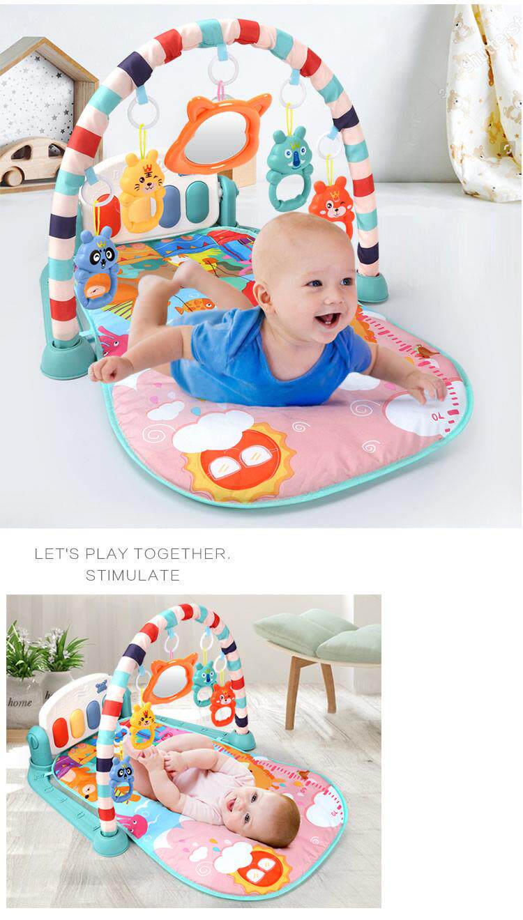 Гимнастический тренажер для детей 【Увеличить пульт дистанционного управления зарядки】новорожденных детские игрушки свет и звук раннего образования детские ноги фортепиано бесплатно фитнес кадр OTHER