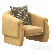 Nordic Light Luxury Net Red Single Sofa Model Room Italian Villa Living Room Reception Sofa Chair Club Negotiation Chair