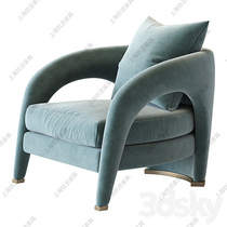 Modern light luxury designer chair creative special-shaped armrest single sofa chair Nordic fabric model leisure chair