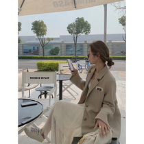 cchen Chen Chen_ coffee color suit jacket female 2022 spring and autumn new design sense niche casual fried street small suit