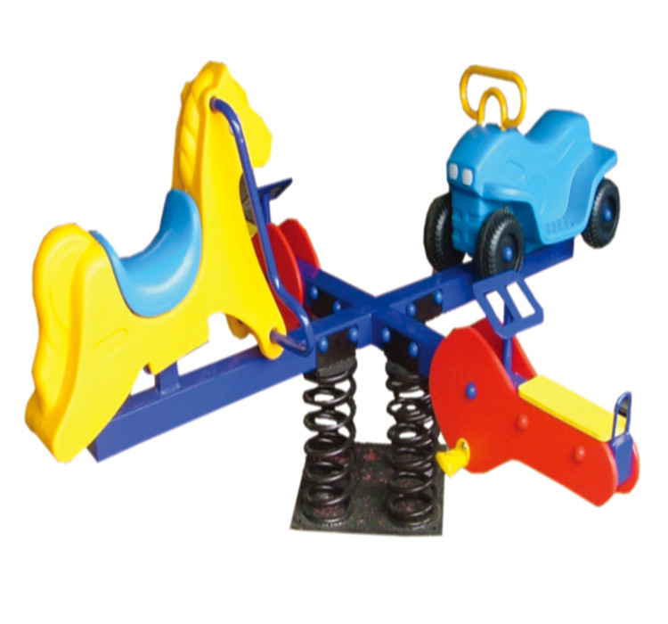 Kindergarten Children Cartoon Frog Modelling Spring Rocking Horse Outdoor Community Park Rocking Lulle Toy Trojan Horse Facilities