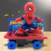 Lắc cùng một đoạn Spider-Man xe tay ga điều khiển từ xa xe trẻ em điện trơn trượt rollover đóng thế biến dạng xe đồ chơi đồ chơi cho bé 4 tuổi Đồ chơi điều khiển từ xa