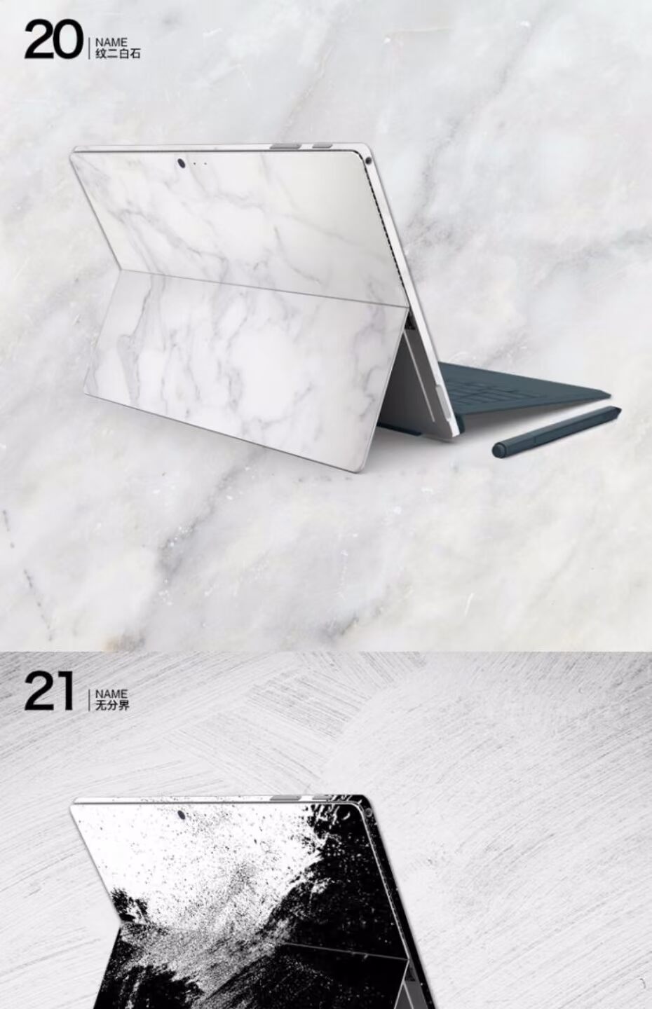 SkinAT Microsoft New New Surface Pro5 phim phụ kiện phim màu bảo vệ máy tính bảng dán lại